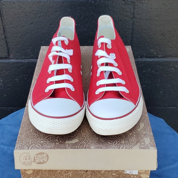 Cheap Monday, Red Chuck Taylor style sneakers - Picture 2 of 6